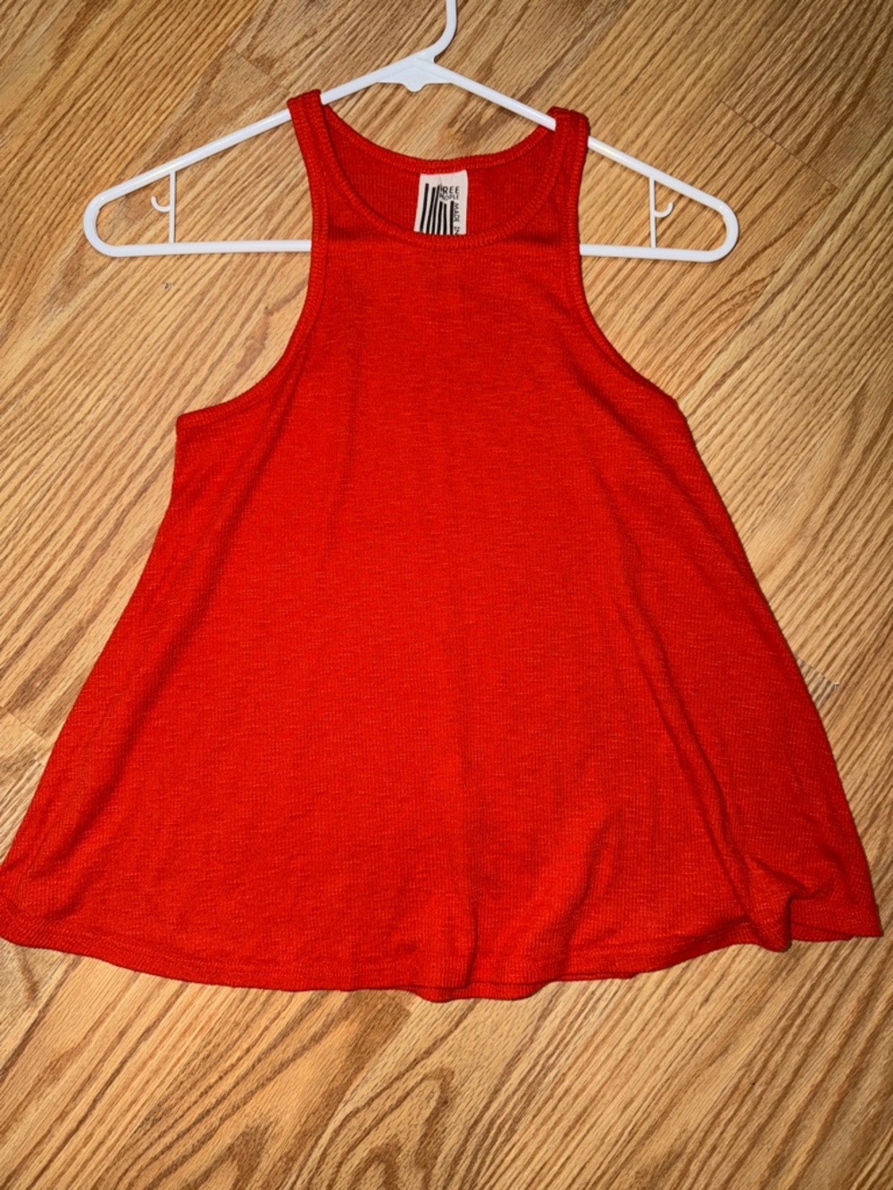 We the Free burnt orange Ribbed Swing Tank Top - Women
